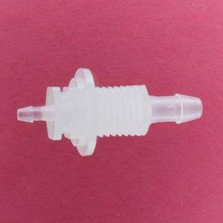 1314205 (Reduction Barbed Bulkheads - Thread: 1/4" NPSM  Barb1: 3/16"  Barb2: 3/32"  Material: Polypropylene)